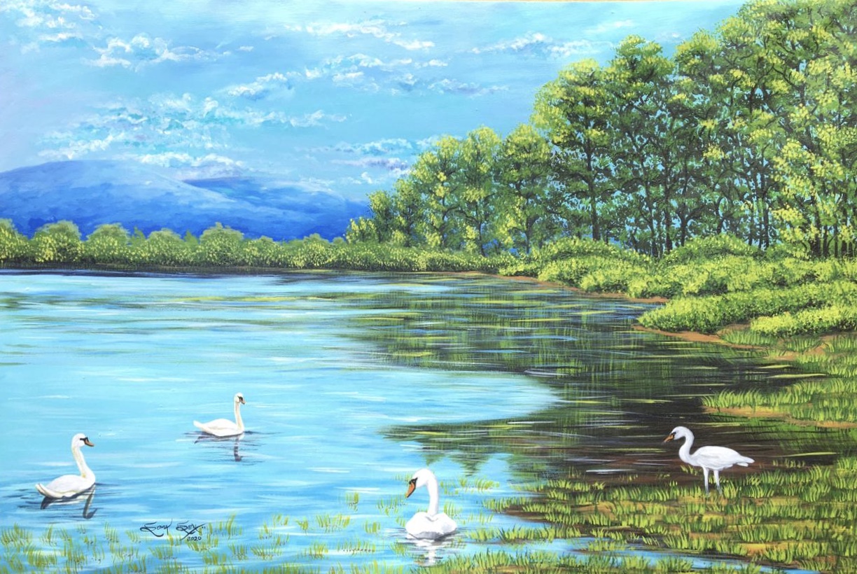 Acrylic Paintings Save the earth
